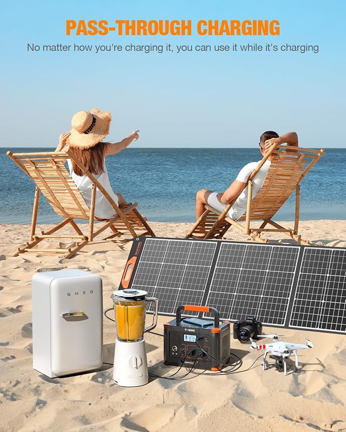 GRECELL 999Wh Solar Generator 1000W, Portable Power Station - Image 8