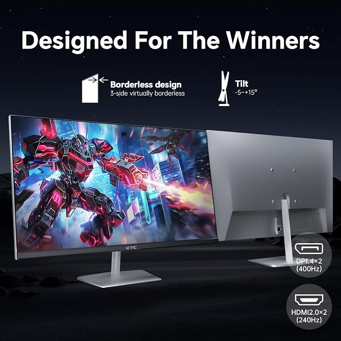 KTC 24.5 inch 400Hz 240Hz Gaming Monitor | Fast IPS 1ms | FHD 1080P Monitor | - Image 4