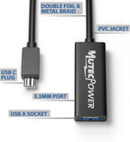 32ft USB C to USB A adapter cable OTG USB 3.0 type C male to Active USB type A - Image 4