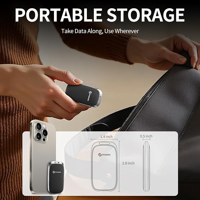PHIXERO P20 External Portable SSD 2TB, External Solid State Drives - Image 3
