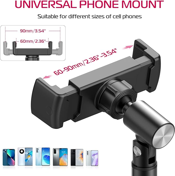 ULANZI Cell Phone Stand Mount for Desk, Vijim HP004 Adjustable Height & Angle - Image 5