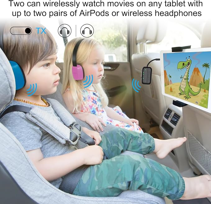 2025 Upgraded Pro Bluetooth 5.4 Transmitter Receiver, 2-in-1 Airplane Wireless - Image 4