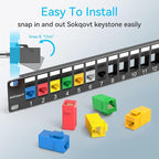 24 Port Blank Keystone Patch Panel - Image 2
