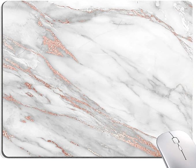 Mouse Pad, Marble Mouse Pad, Premium-Textured Mouse Mat Square Waterproof by Armanza