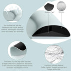 MOSISO Wrist Rest Support for Mouse Pad&Keyboard Set, Rectangular Ergonomic - Image 2