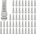 LeMotech 50Pcs NPT 1/2" IP68 Waterproof Cable Gland Flex Spiral Strain Relief by LeMotech