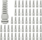 LeMotech 50Pcs NPT 1/2" IP68 Waterproof Cable Gland Flex Spiral Strain Relief by LeMotech