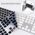 Allinside Black Keyboard Cover for 2024 Mac Magic Keyboard - Image 5