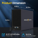GOLDENMATE 1500VA/1000W Lithium UPS Battery Backup and Surge Protector - Image 6