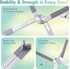 BELLEMOND | X-Shape Laptop Stand – Adjustable Aluminum Riser, 5 Height Levels - Image 4