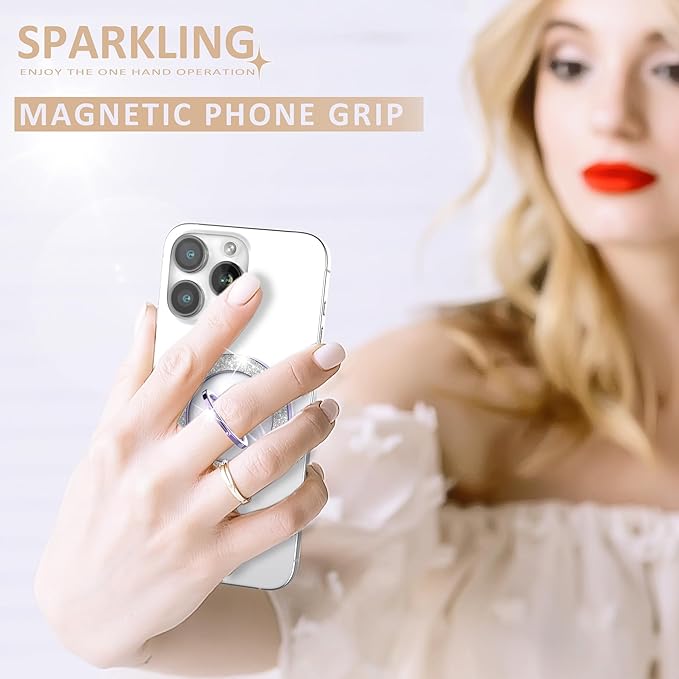 Magnetic Phone Ring Holder for MagSafe, Magnetic Phone Grip for iPhone - Image 3