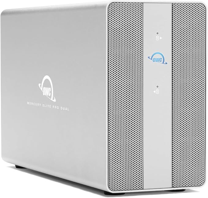 OWC 8TB Mercury Elite Pro Dual USB-C/Thunderbolt 3 External Raid Storage by OWC