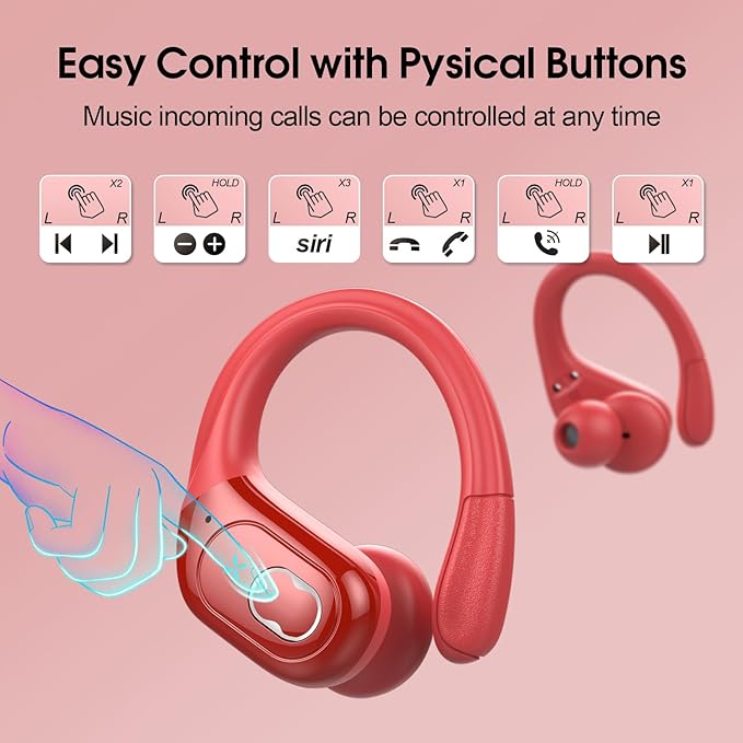 Wireless Earbuds 75hrs Bluetooth 5.4 Headphone Sport, 2026 Bluetooth Earbuds - Image 7