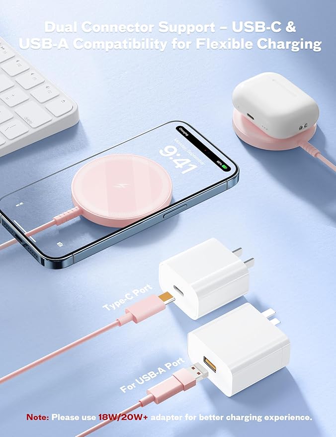 Magnetic Wireless Charger Fast Charge Strong Magnet Charging Pad - Image 5