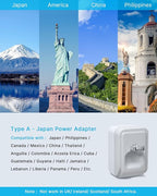 2 Pack US to Japan Plug Adapter, VINTAR Foldable Japan Travel Adapter - Image 3