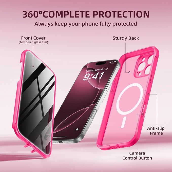 BERFY Magnetic for iPhone 16 Pro Case, Compatible - Image 9