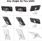 Phone Ring Holder Finger Kickstand, 360° Rotation Metal Phone Grip - Image 6