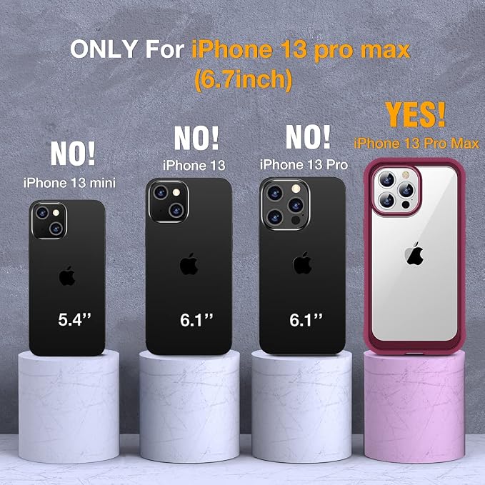 Miracase Glass Case for iPhone 13 Pro Max 6.7 inch, Upgrade Full-Body Clear - Image 7