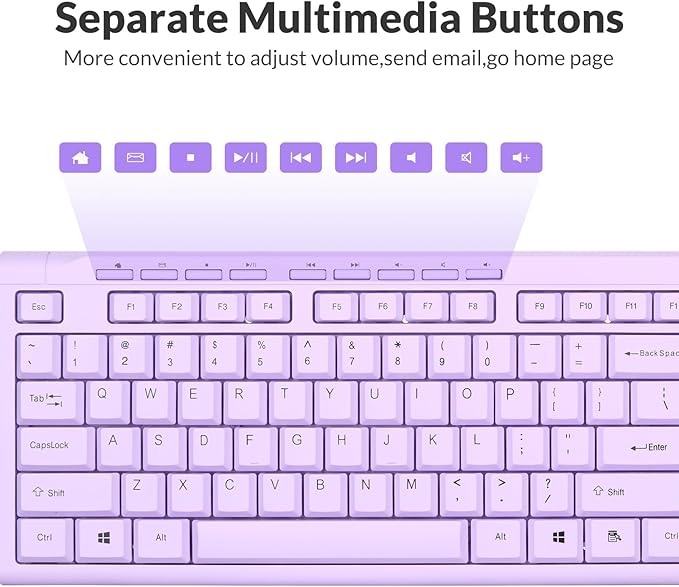 Rii RK907 Ultra-Slim Compact USB Wired Keyboard - Image 7