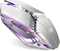 TENMOS T12 Wireless Gaming Mouse Rechargeable, 2.4G Silent Optical Wireless by TENMOS