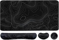 Topographic Large Mouse Pad and Keyboard Wrist Rest, Desk Pad by Youarenoble