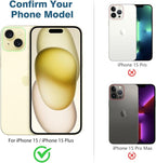 AGVEE 3+3 6 Pack for iPhone 15 6.1" / 15 Plus 6.7" Camera Lens Cover Protector - Image 2