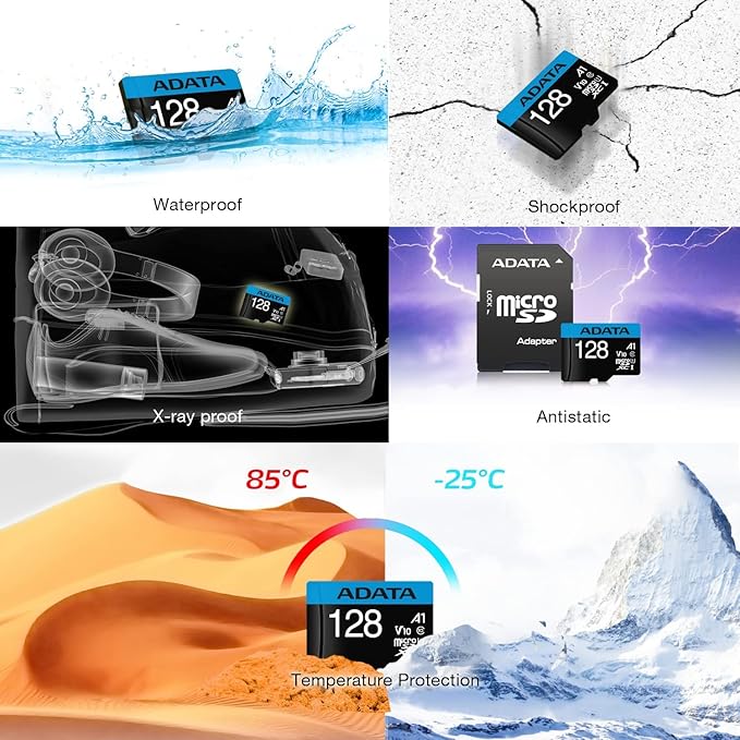 ADATA Premier 128GB MicroSDHC/SDXC UHS-I Class 10 V10 A1 Memory Card - Image 11