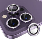 Choiche [3+1 for iPhone 14 Pro/iPhone 14 Pro Max Camera Lens Protector Bling by Choiche