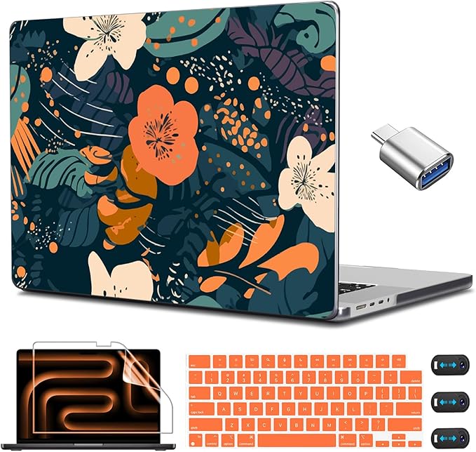 CISSOOK Compatible with MacBook Pro 14 inch Case 2024 2023 2022 2021 Release M4 by CISSOOK
