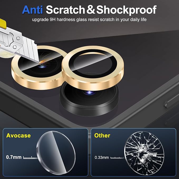 for Samsung Galaxy Z Flip 7 Camera Lens Protector, Individual Metal Ring - Image 3