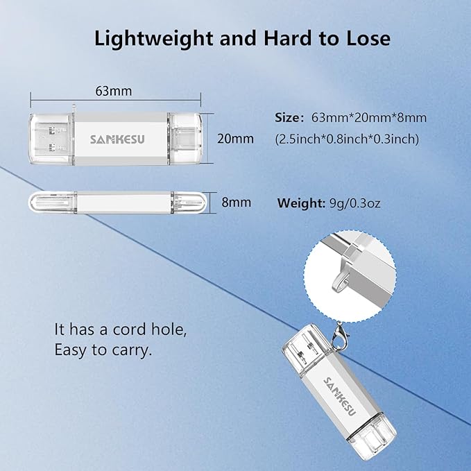 3.0 USB C Flash Drive, USB-A & Type-C OTG Thumb Stick, Dual Memory Sticks - Image 7