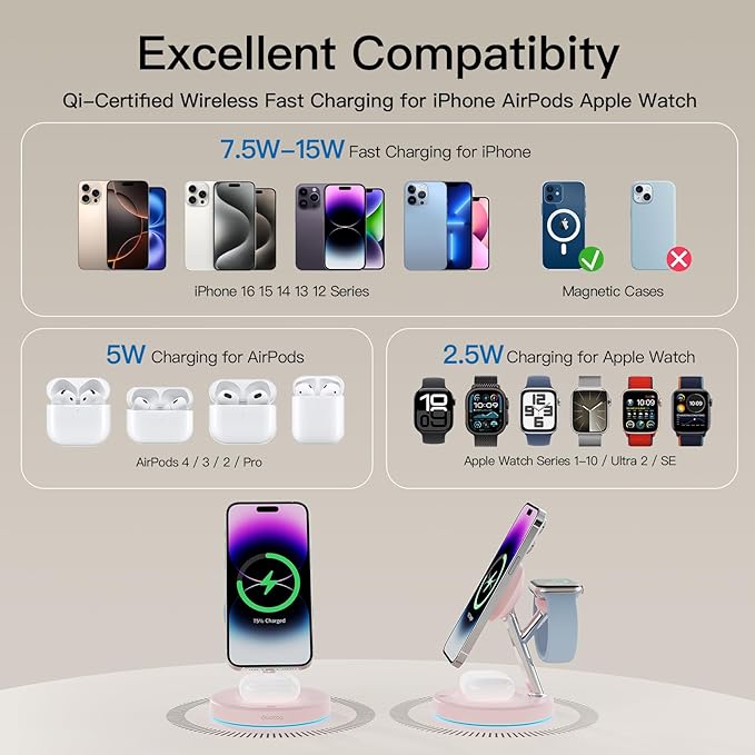 New 3 in 1 Charging Station for Apple Compatible - Image 9