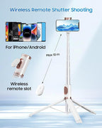67" Selfie Stick Phone Tripod, All-in-1 Cell Phone Tripod - Image 4