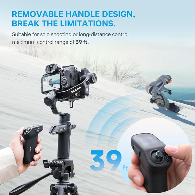 FeiyuTech SCORP Mini 3 Pro Camera Gimbal – AI 4.0 Tracking, Detachable Handle - Image 4