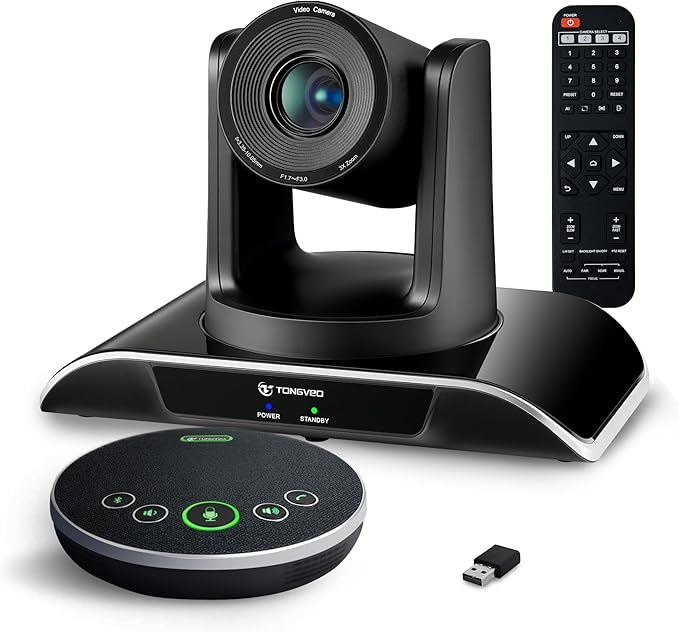 TONGVEO All-in-One Conference Room Video Camera System Bundle HD 1080P 60fps 3X by TONGVEO
