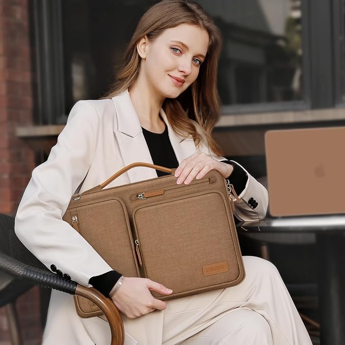MOSISO 360 Protective Laptop Shoulder Bag, 15-15.6 inch Computer Bags Compatible - Image 6