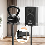 ELIVED Universal Speaker Stands Pair Height Adjustable Max 43.3", Surround - Image 7