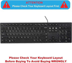 Keyboard Cover Skin for Dell KM636 KB216 KB216t KB216d KB216p Wired & Wireless - Image 2