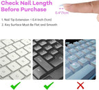 Tomorotec 80PCS Clear Silicone Raised Keyboard Key Cover Stickers - Image 3