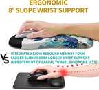 Hokafenle Ergonomic Mouse Pad Wrist Support, Wrist Rest Mousepad - Image 4