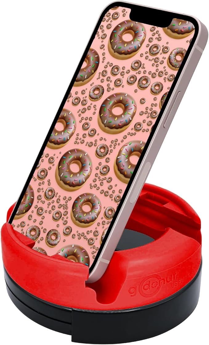GoDonut – Phone Stand 360 Swivel – Cell Phone Holder + iPad Stand Desk Organizer by GoDonut