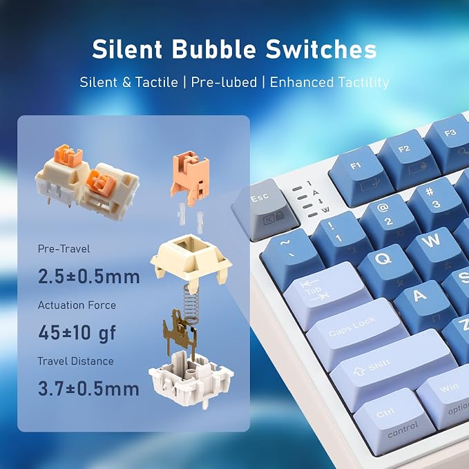 iRocks K85R Wireless RGB Backlit Mechanical Gaming Keyboard - Image 6
