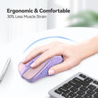 TECKNET Wireless Mouse, 2.4G Ergonomic Optical Mouse, Computer Mouse - Image 3
