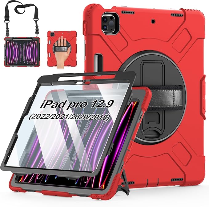 Case for iPad Pro 12.9 2022/2021/ 2020/2018: Cover for iPad Pro 12.9 6th/ 5th/ by MiesherkSTOCK