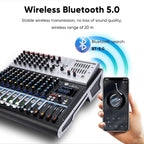 W IN-MIX Professional DJ Audio Mixer, 10 Channel - Image 6
