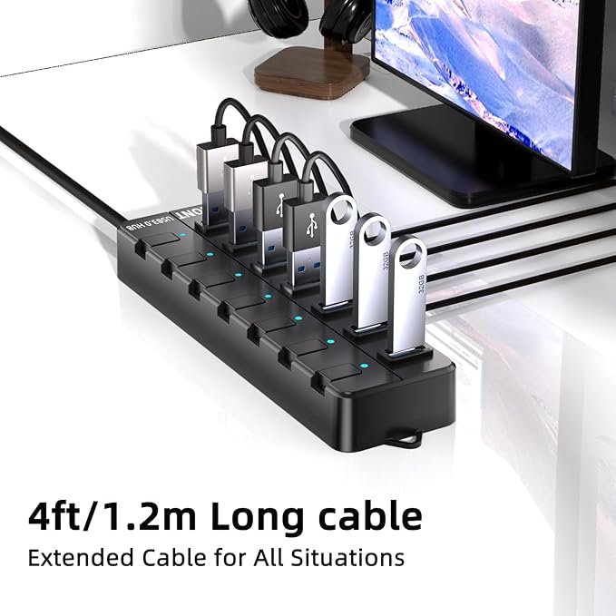 VEMONT 7-Port USB 3.0 Hub Suitable - Image 5
