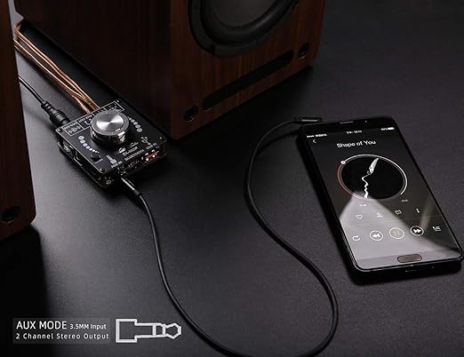 Mini Bluetooth Amplifier 50W+50W Dual Channel Stereo Power Output, DC 12V - Image 3