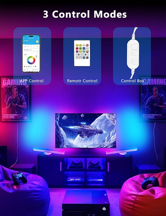DAYBETTER Smart LED Light Bars, RGB+ICW Gaming Light Bars - Image 6