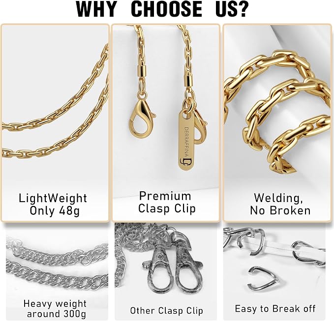 Metal Phone Chain, Crossbody Detachable Phone Lanyard - Image 3