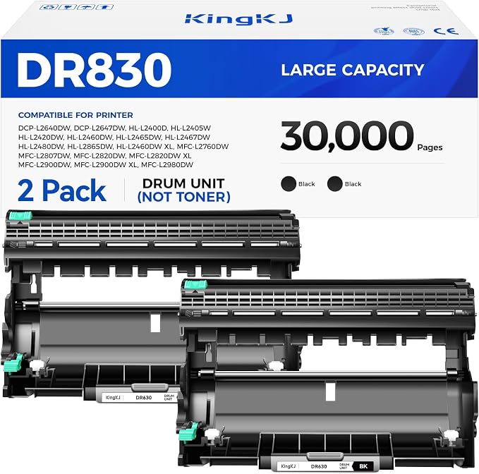 DR830 Drum Unit 2-Pack Replacement by KingKJInkToner